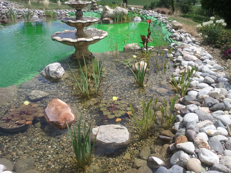 Bâche d'étang, Bâche coul. bleu, Bâche coul. sable, Etang Jardin