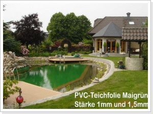 Liner PVC couleur Vert-herbe